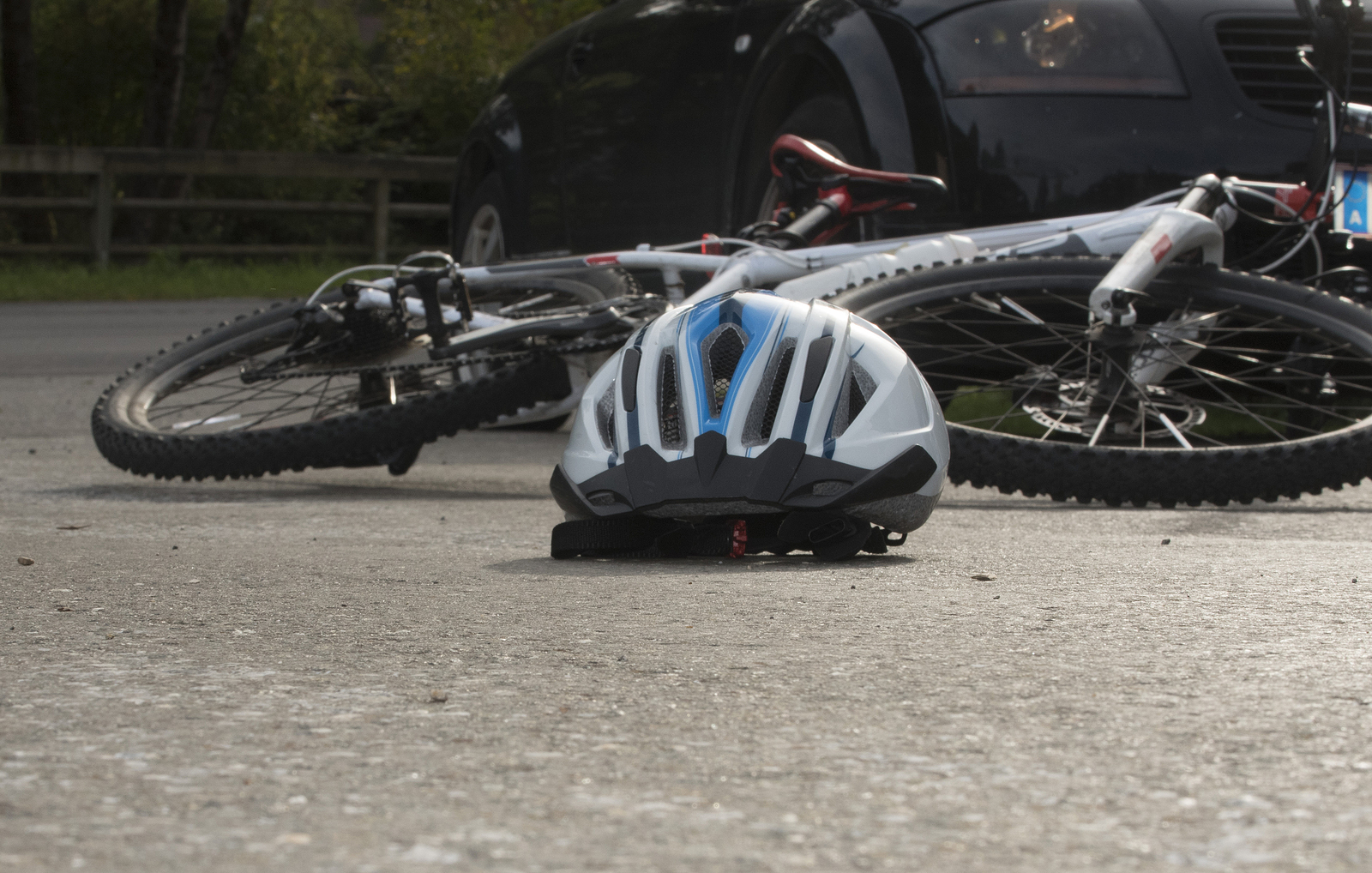 Bicycle Accident In Road Traffic